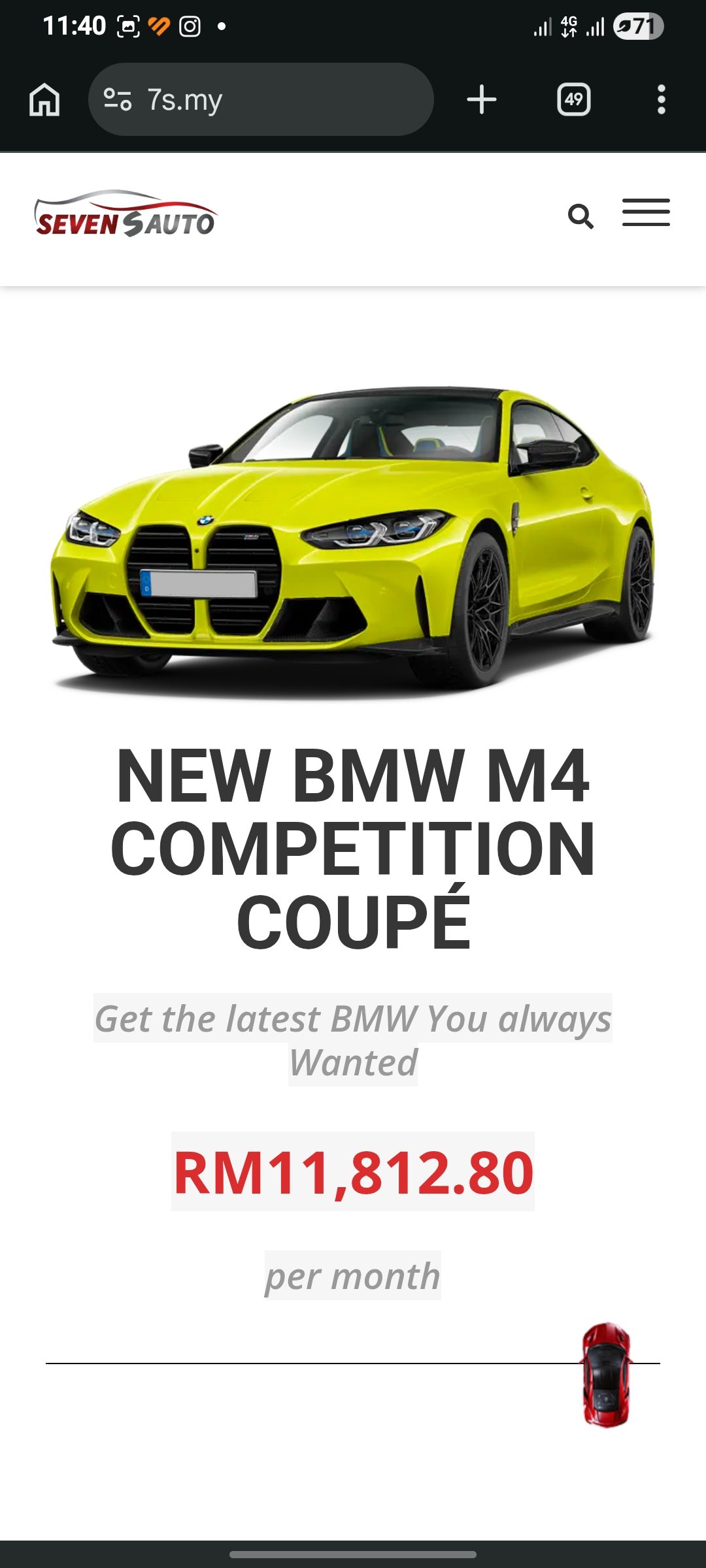 2025 BMW M4 Cs in Black red for sale in Petaling Jaya, Selangor
